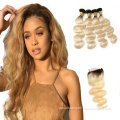 High quality613hair closure, free sample ombre613 bundleswith closure,cheap blonde human hair with closure